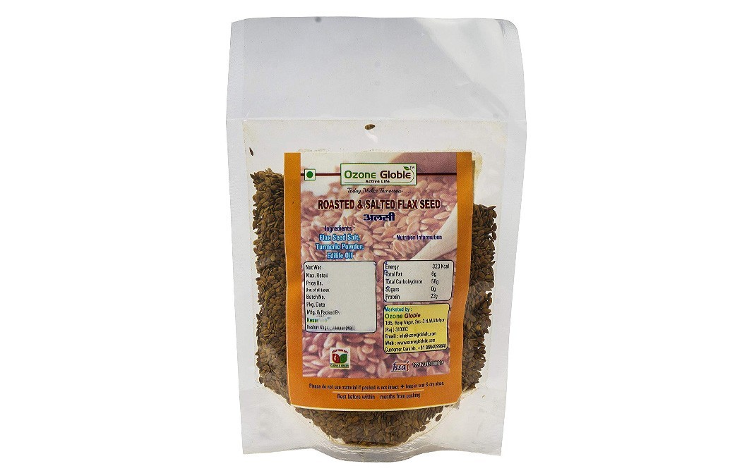 Ozone Globle Roasted & Salted Flax Seed   Pack  200 grams
